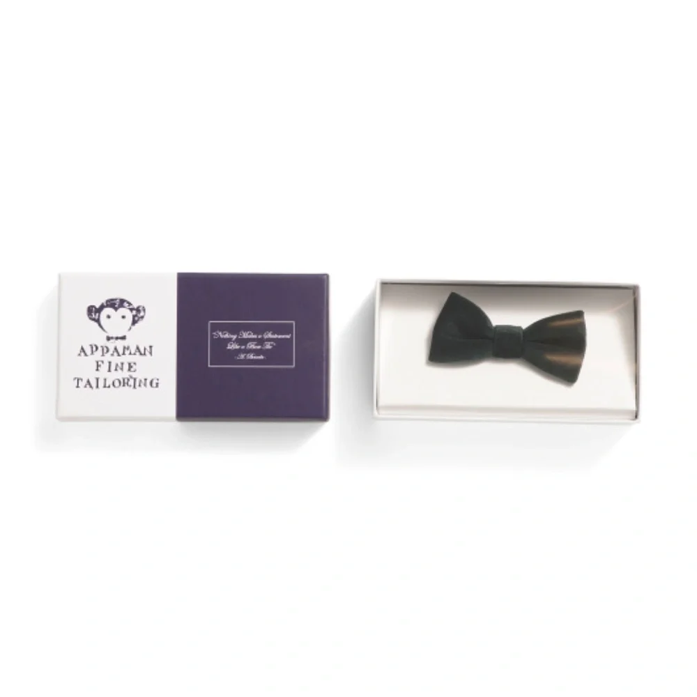 NWT Appaman Kids' Bow Tie in Forest Green Velvet